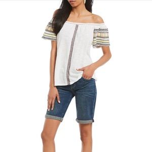 Lucky Brand Off The Shoulder Top